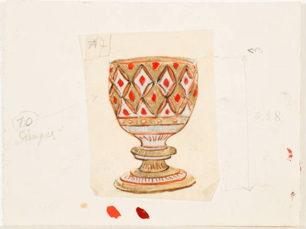 Design for Bowl for the Ballet "Bogatyri"