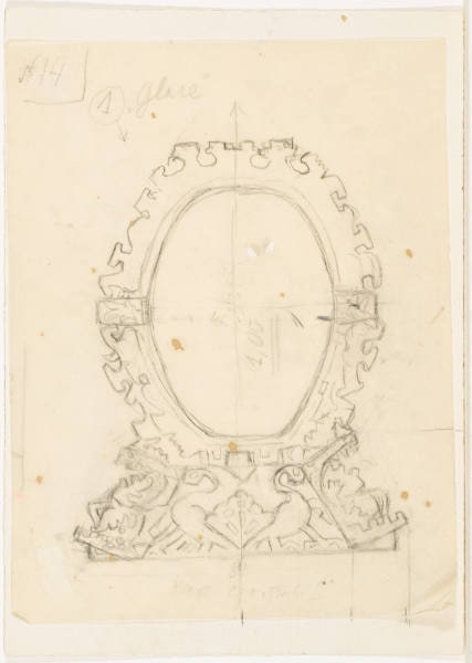 Design for Mirror for the Ballet "Bogatyri"