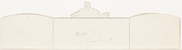 Design for the Banquet Table for the Ballet "Bogatyri"