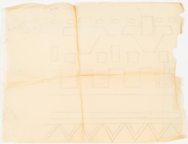 Detail of Design for Decorative Pattern for the Ballet "Bogatyri"