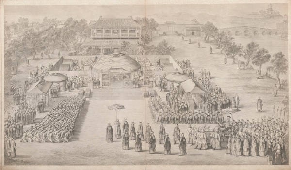 The Emperor About to Receive Homage from the Conquered People - Campaign of Ili