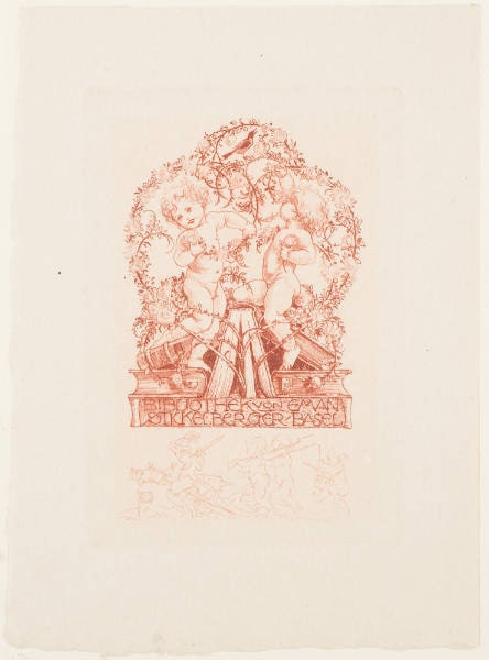 (Ex Libris) Bibliothek von Eman Stickelberger - Basel