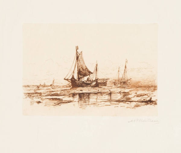 Fishing Boats on the Beach at Scheveningen