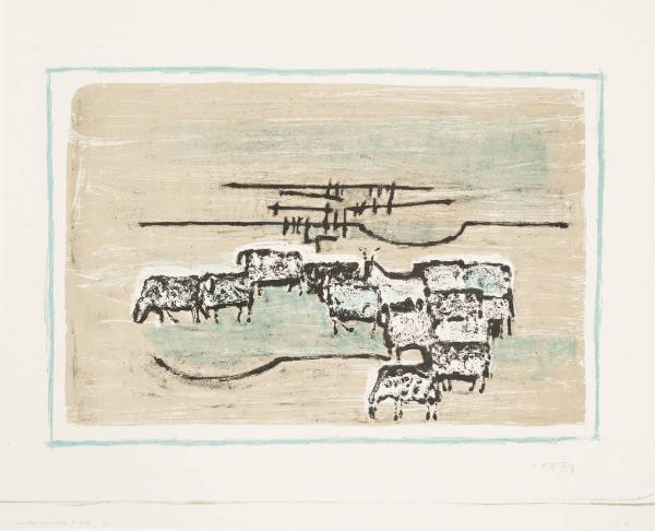 Flock of Sheep in the Camargue