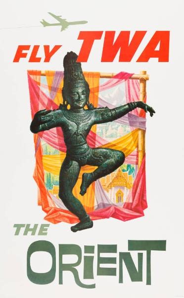 Fly TWA, the Orient, Issued by Trans World Airlines