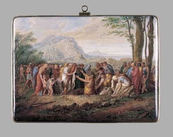 Funeral Honors Being Paid to the Ashes of Themistocles