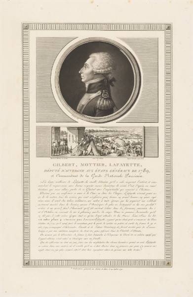 Gilbert Mottier Lafayette, Député d'Auvergne aux États Généraux de 1789, et Commandant de la Garde Nationale Parisienne