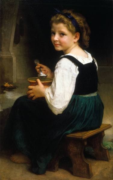 Girl Eating Porridge