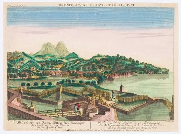 II View of  Fort Royal in Martinique (Ile Vue du Fort Royal de la Martinique)