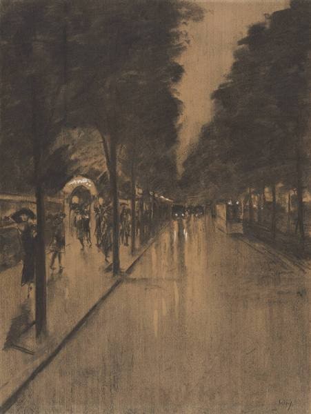 In den Zelten Street, Berlin, at Night