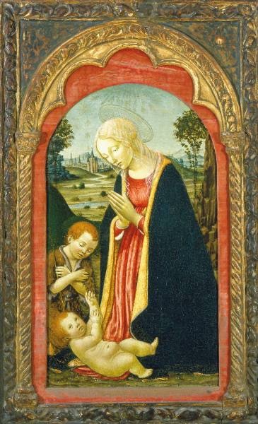 Madonna with Child and Saint John in Landscape