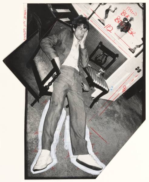 Mick Jagger takes a breather following the christening of his first child with Jerry Hall