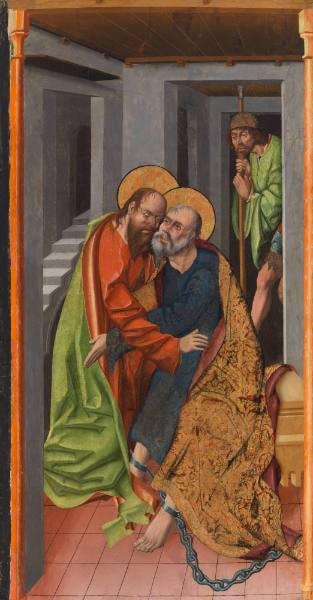 Saint Paul Visiting Saint Peter Visiting in Prison