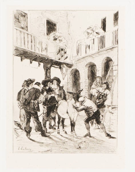 Sancho Panza Salutes His Ass
