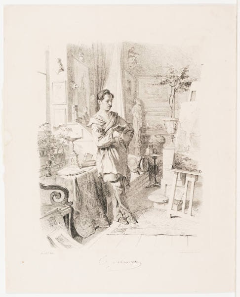 Scheuren im Atelier, 1844
