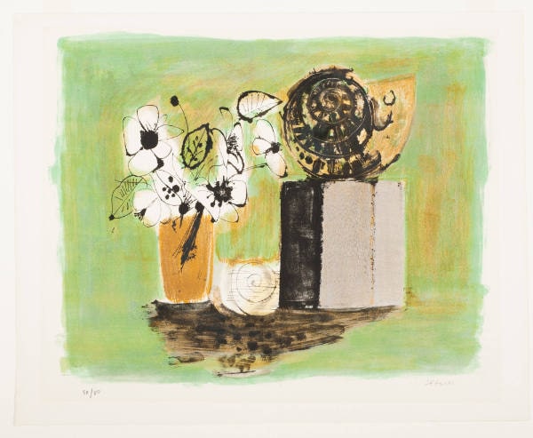 Shell and Flowers