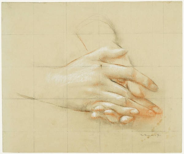 Study of Clasped Hands for Mme T(hedore) R(einach)
