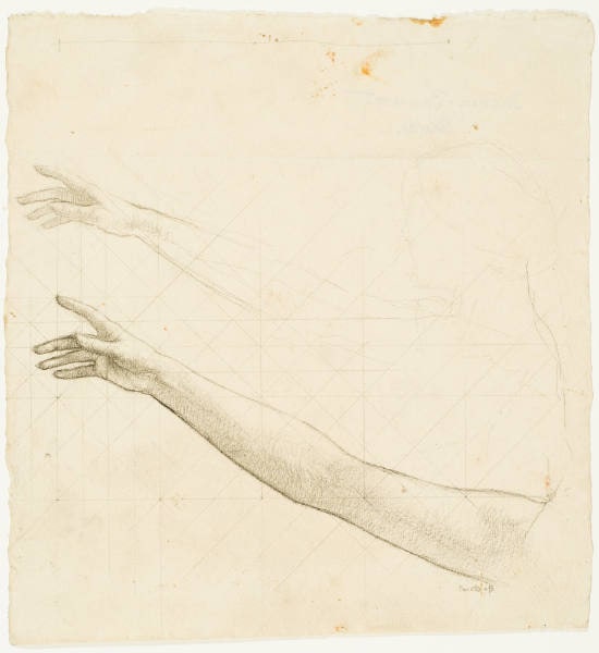 Study of Extended Right Arm for "Pacem Summa Tenent" (Great Things Keep Peace)