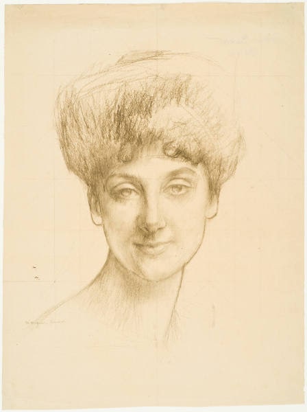 Study of Head for Mme. T(heodore) R(einach)