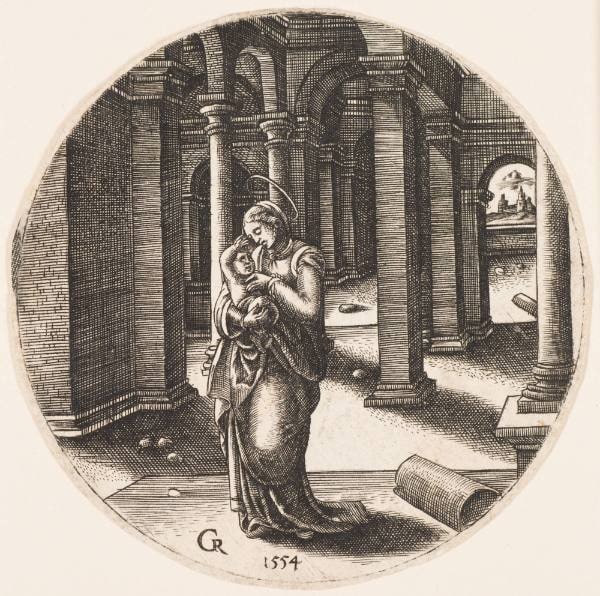 The Virgin and Child in a Church