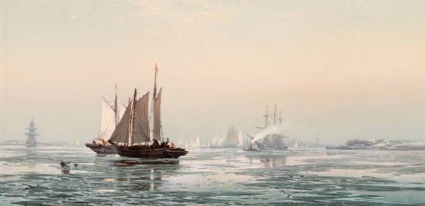 Winter Morning - on New York Bay