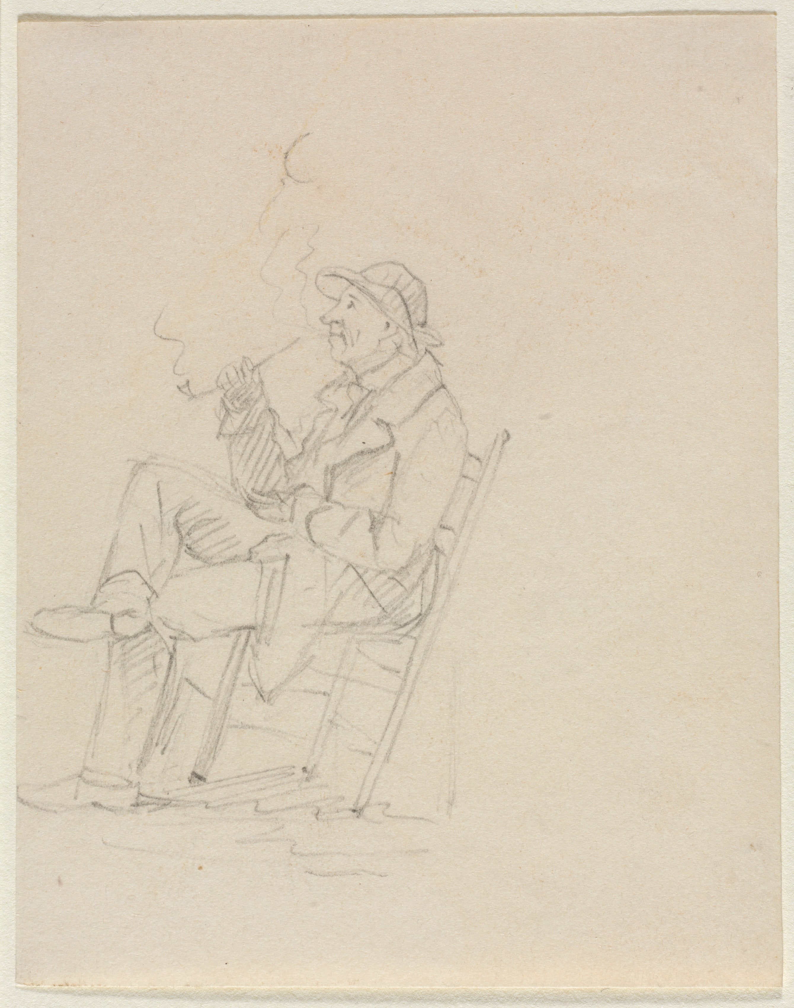 Man Smoking a Pipe