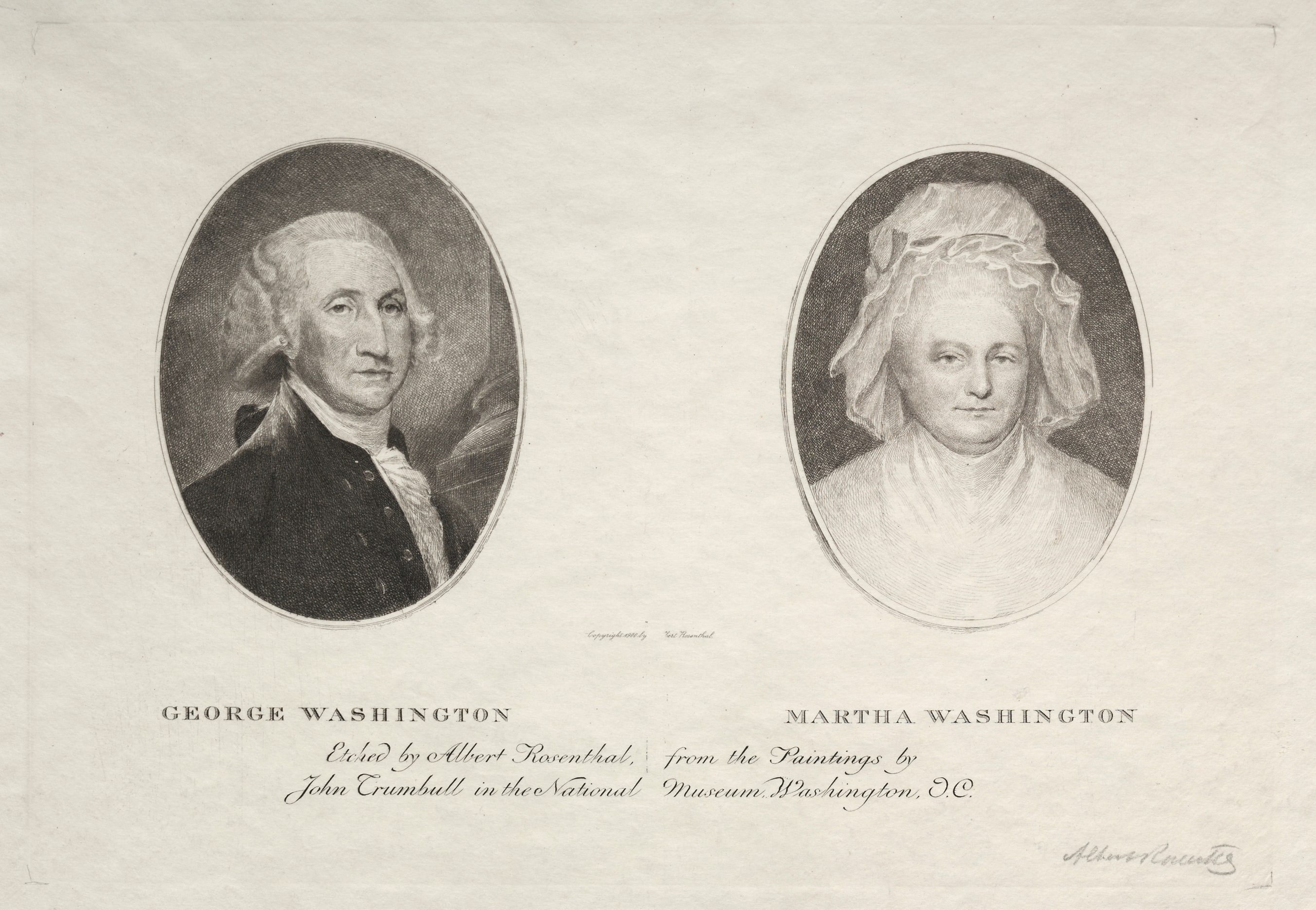George and Martha Washington