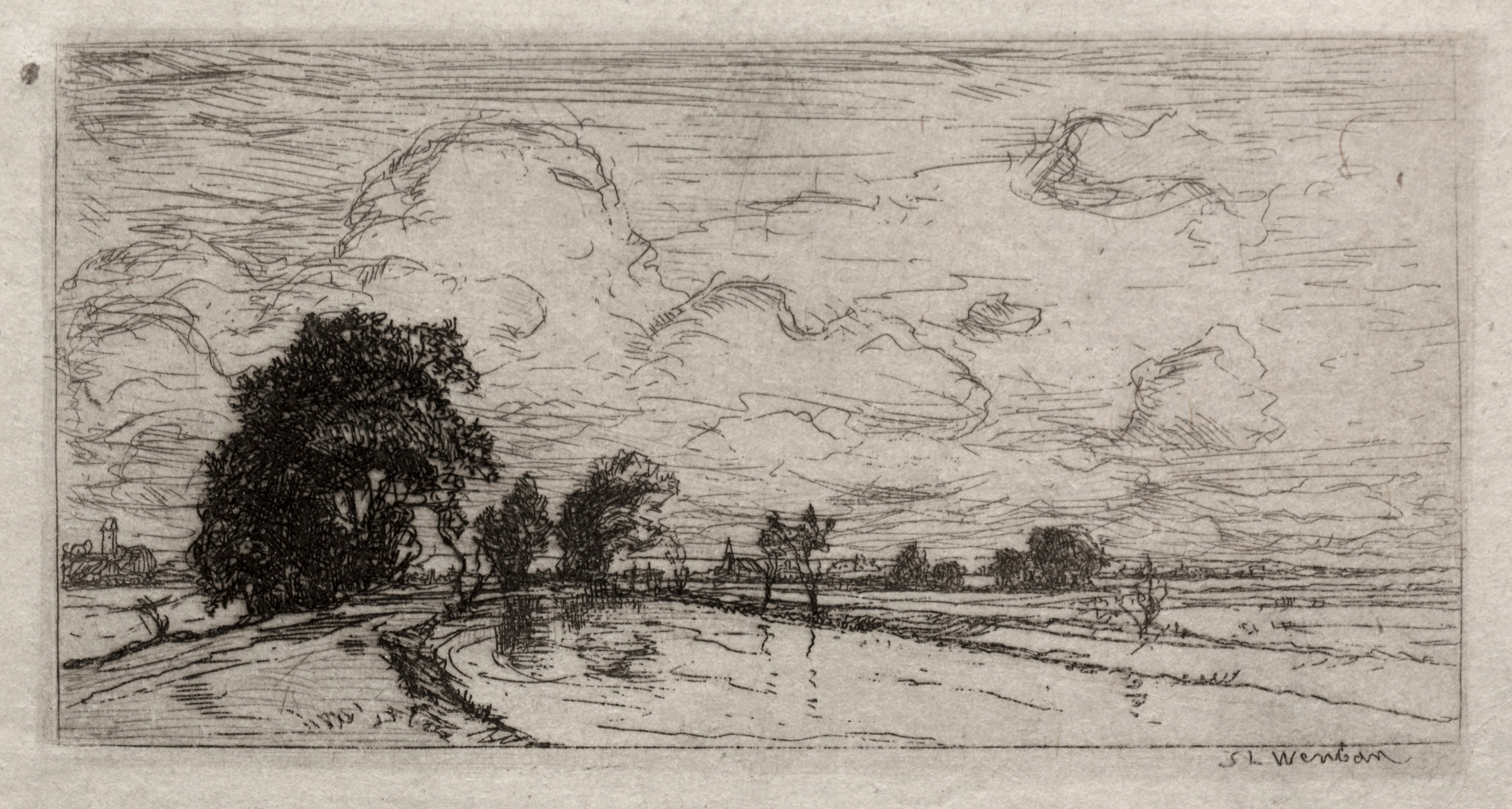 Flooded Landscape with Trees