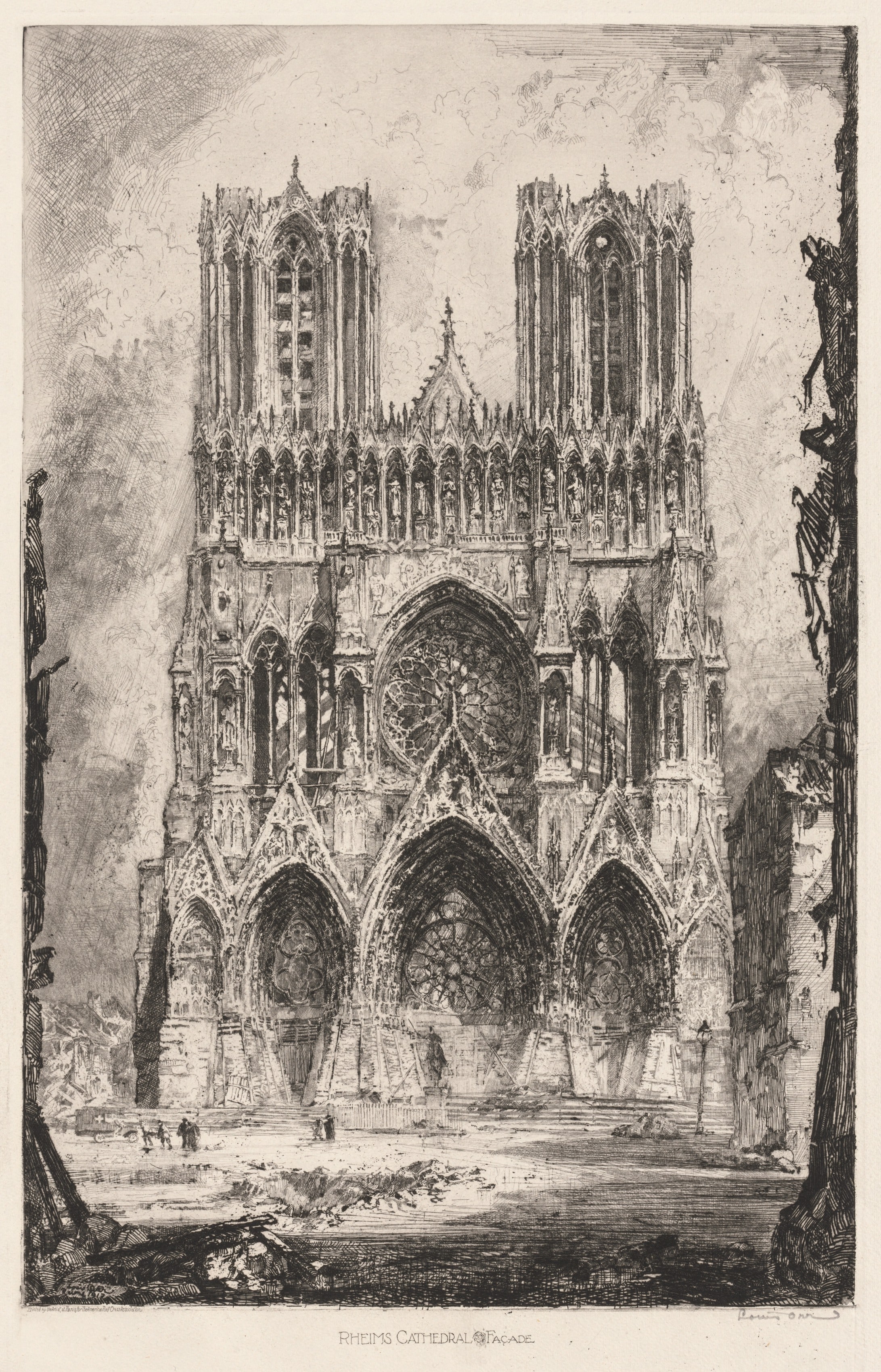 Rheims Cathedral, Facade