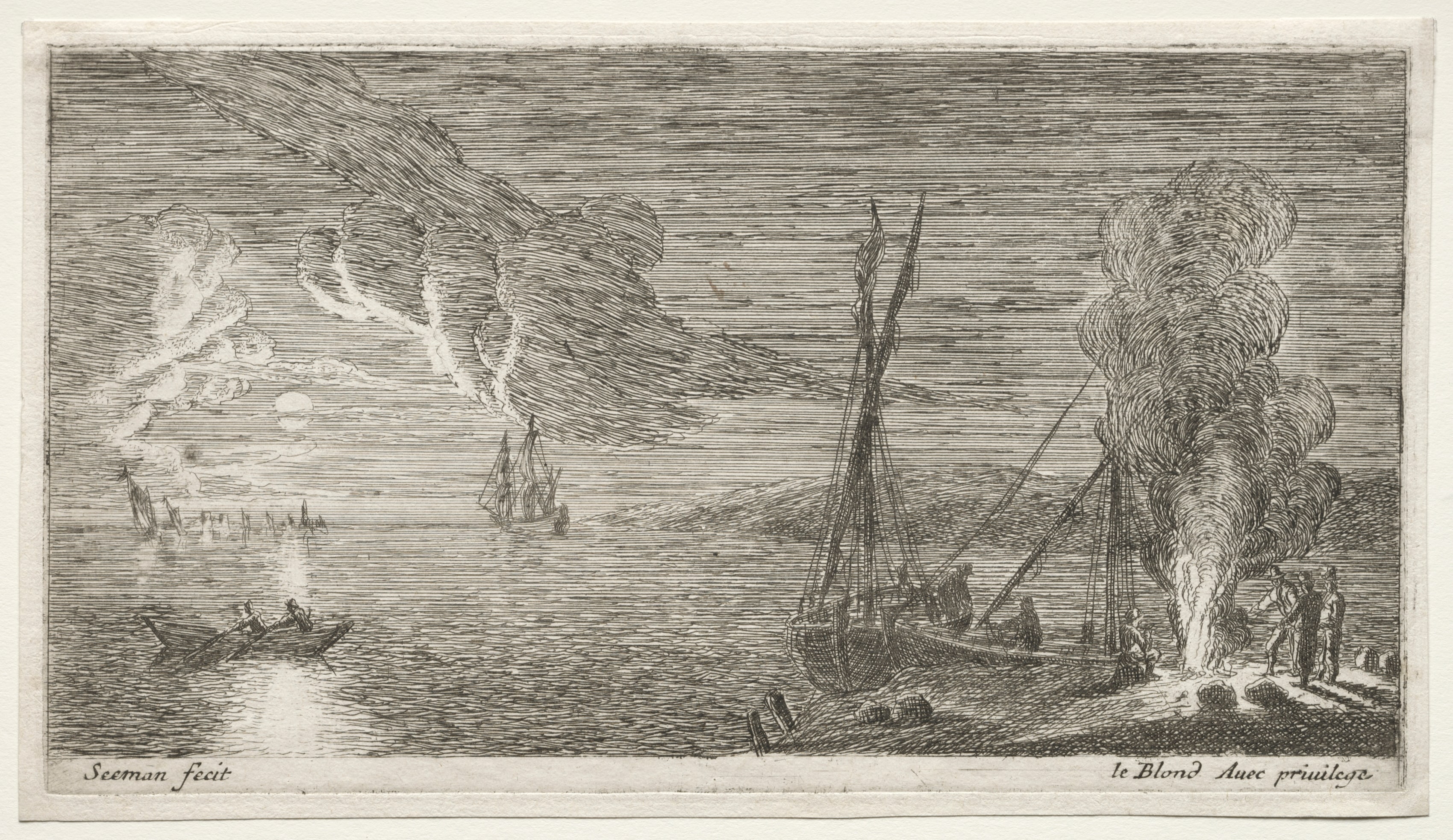 A Bonfire and Moonlight