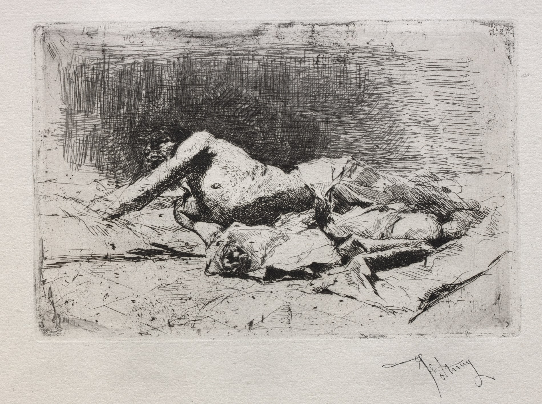 Man Rolling on the Ground