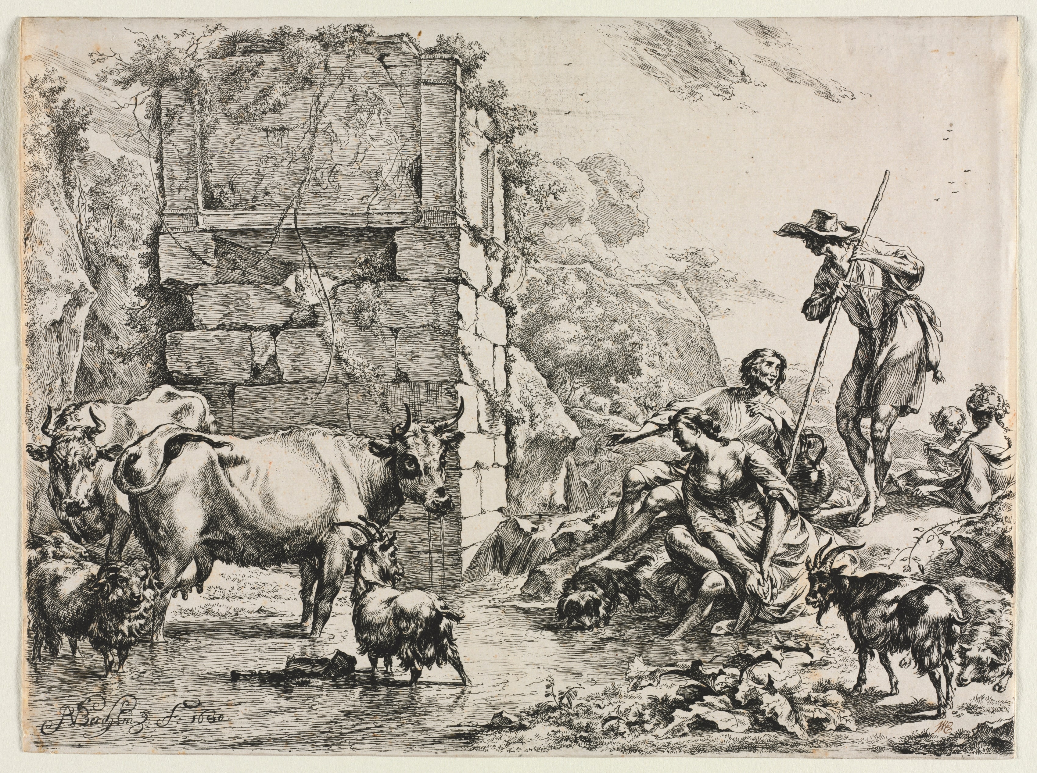 The Cow Drinking