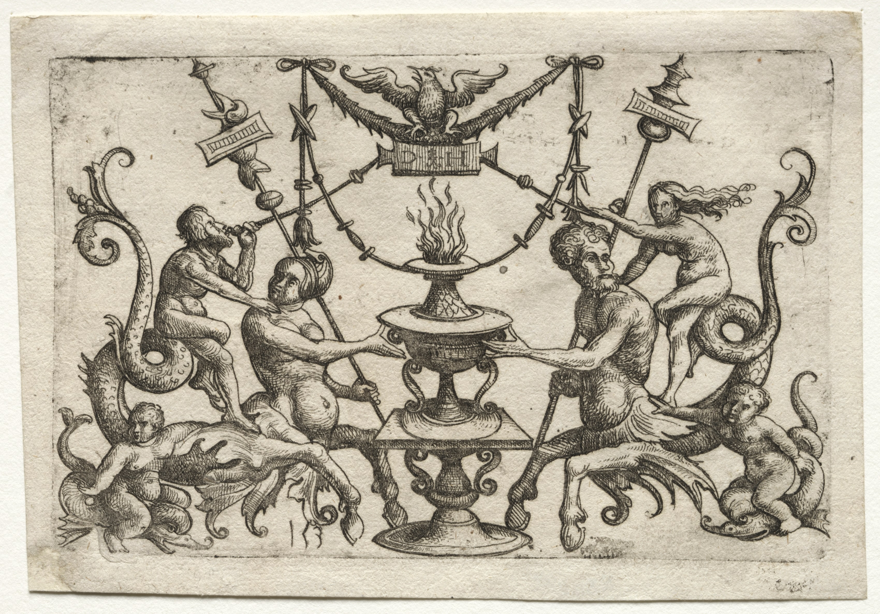 Ornament with Siren and Triton
