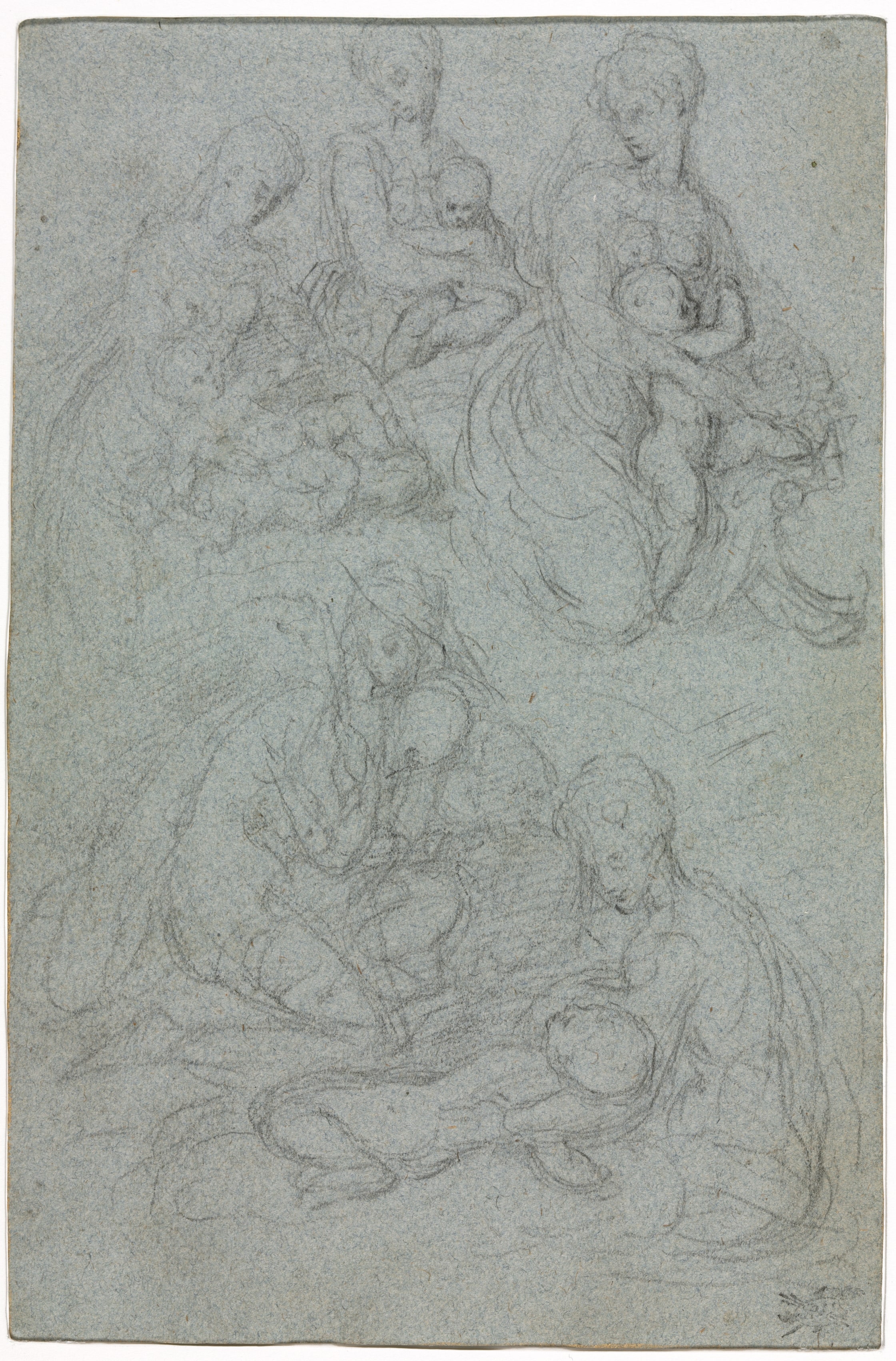 Sketches of Virgin and Child