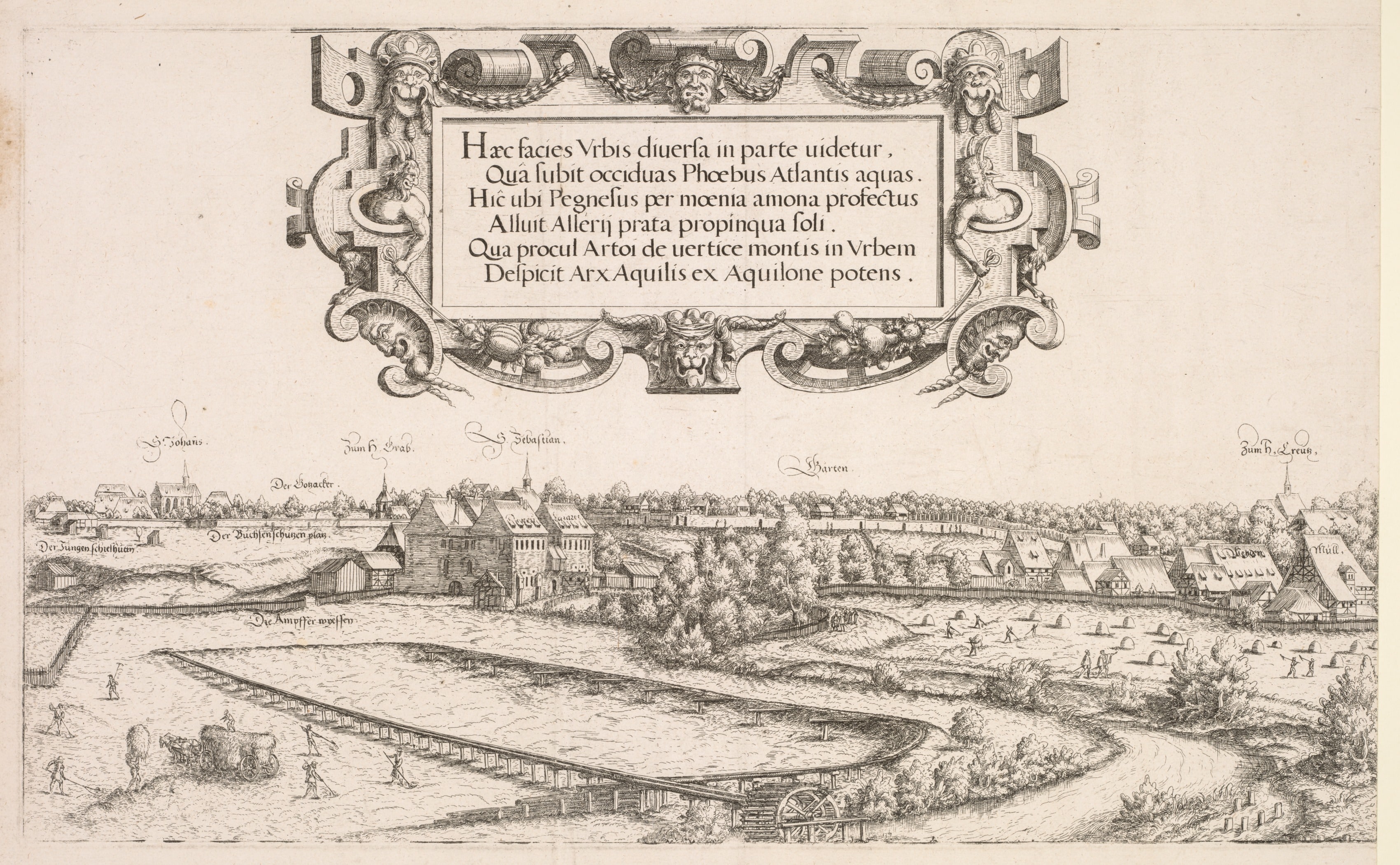 Panoramic View of Nuremberg:  Left Portion