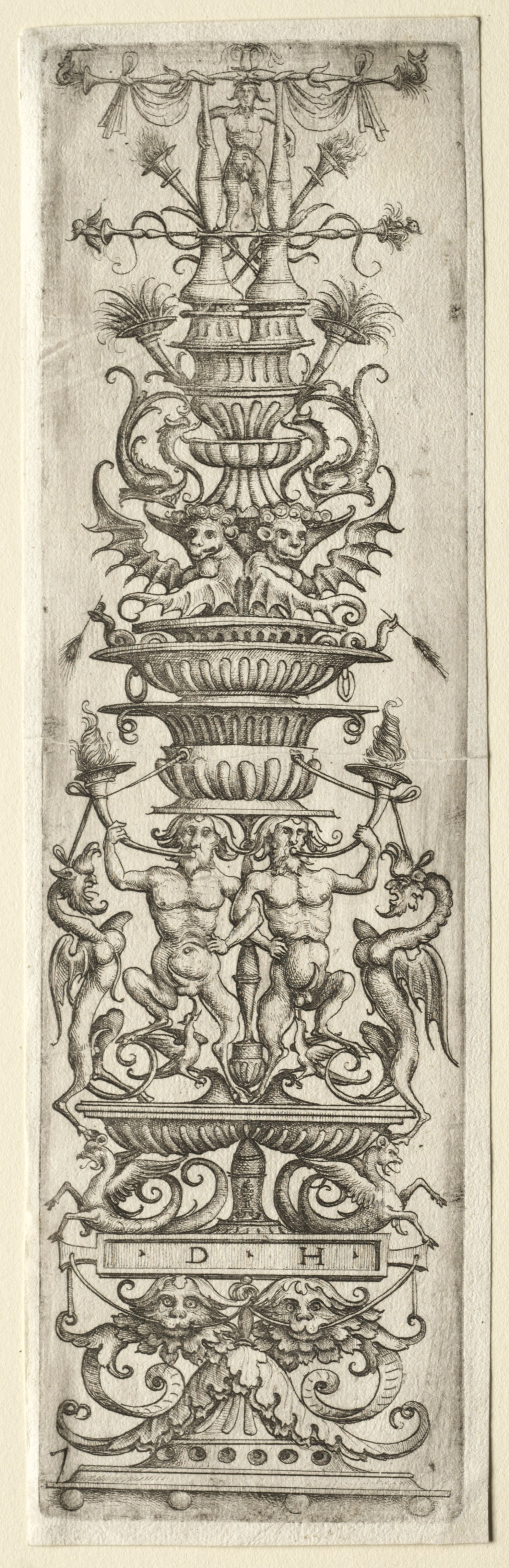 Ornament Fillet with Candelabre-Ornament