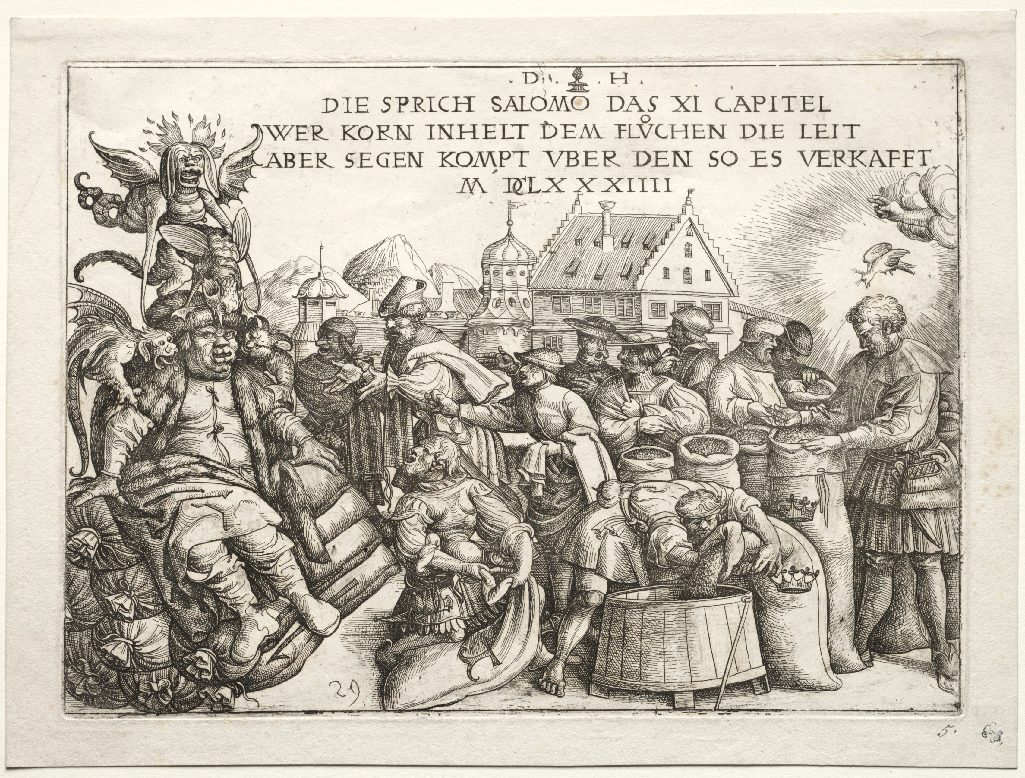 Illustration to proverbs XI (The Hoarders of Grain)