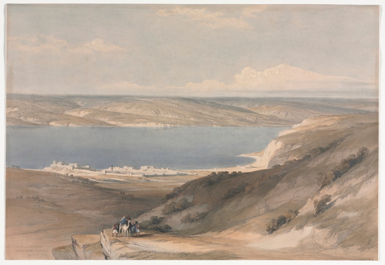 Sea of Galilee at Genezareth looking Towards Bashan
