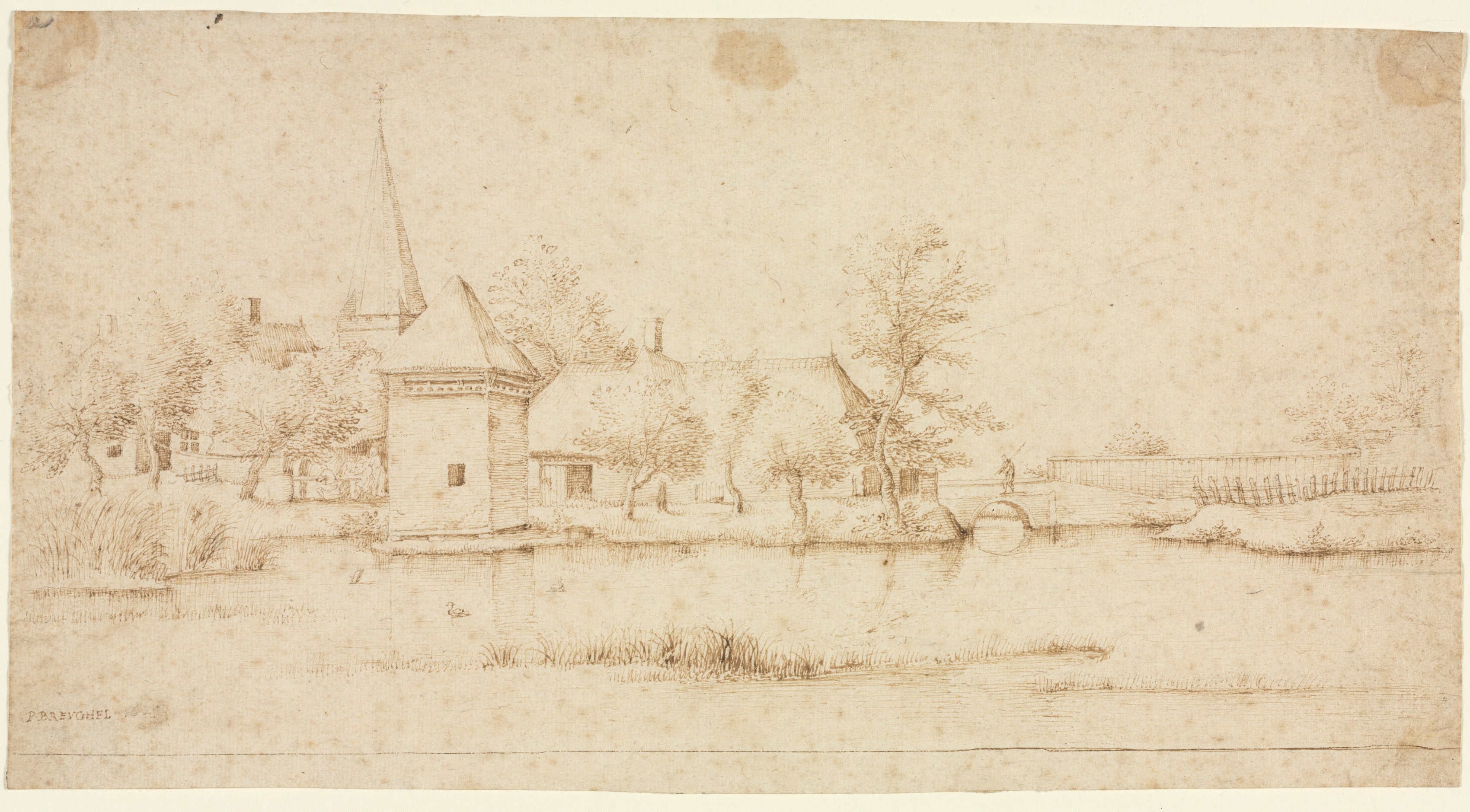 Landscape with a Moated Village