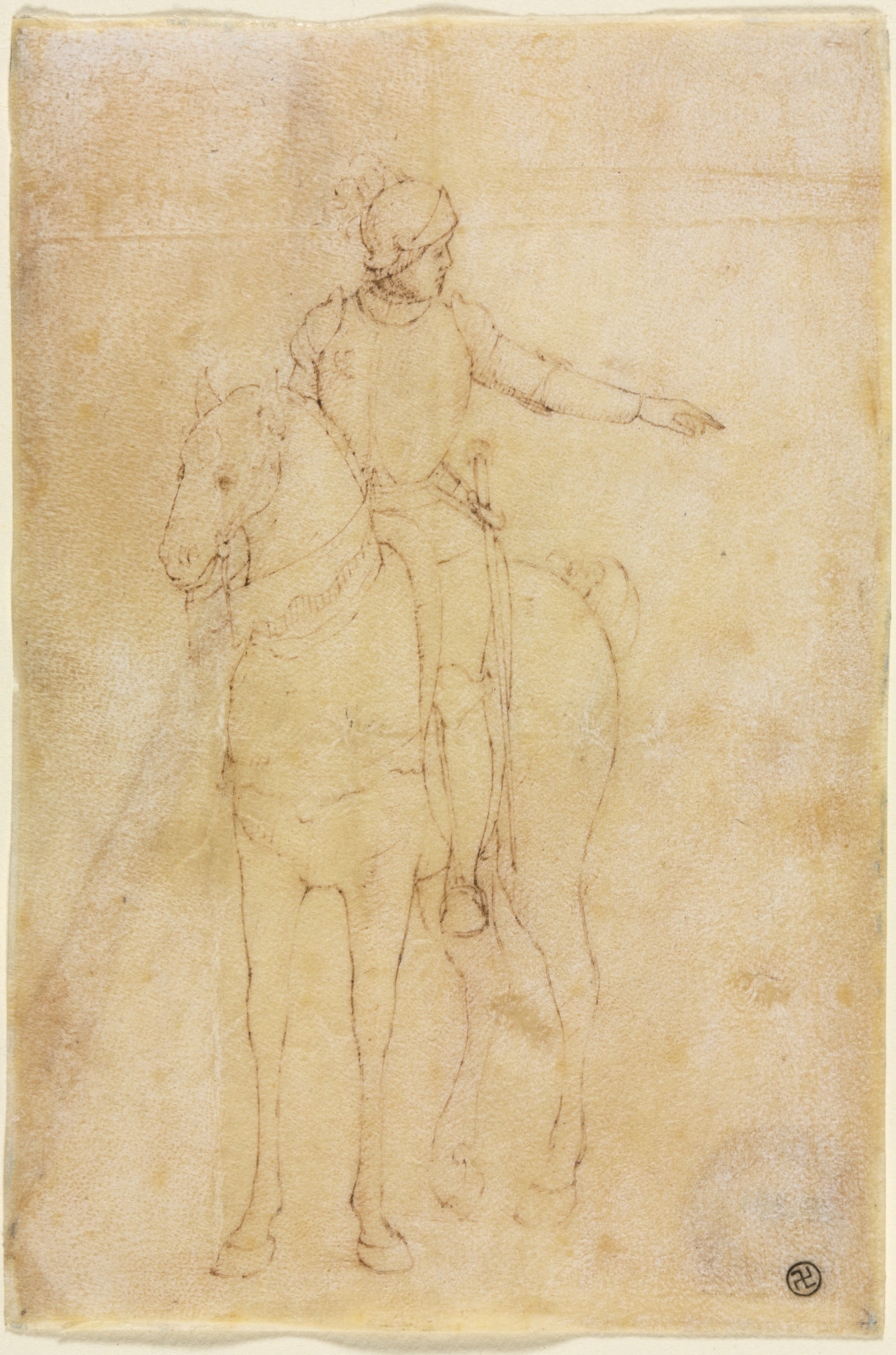 Armored Figure on Horseback