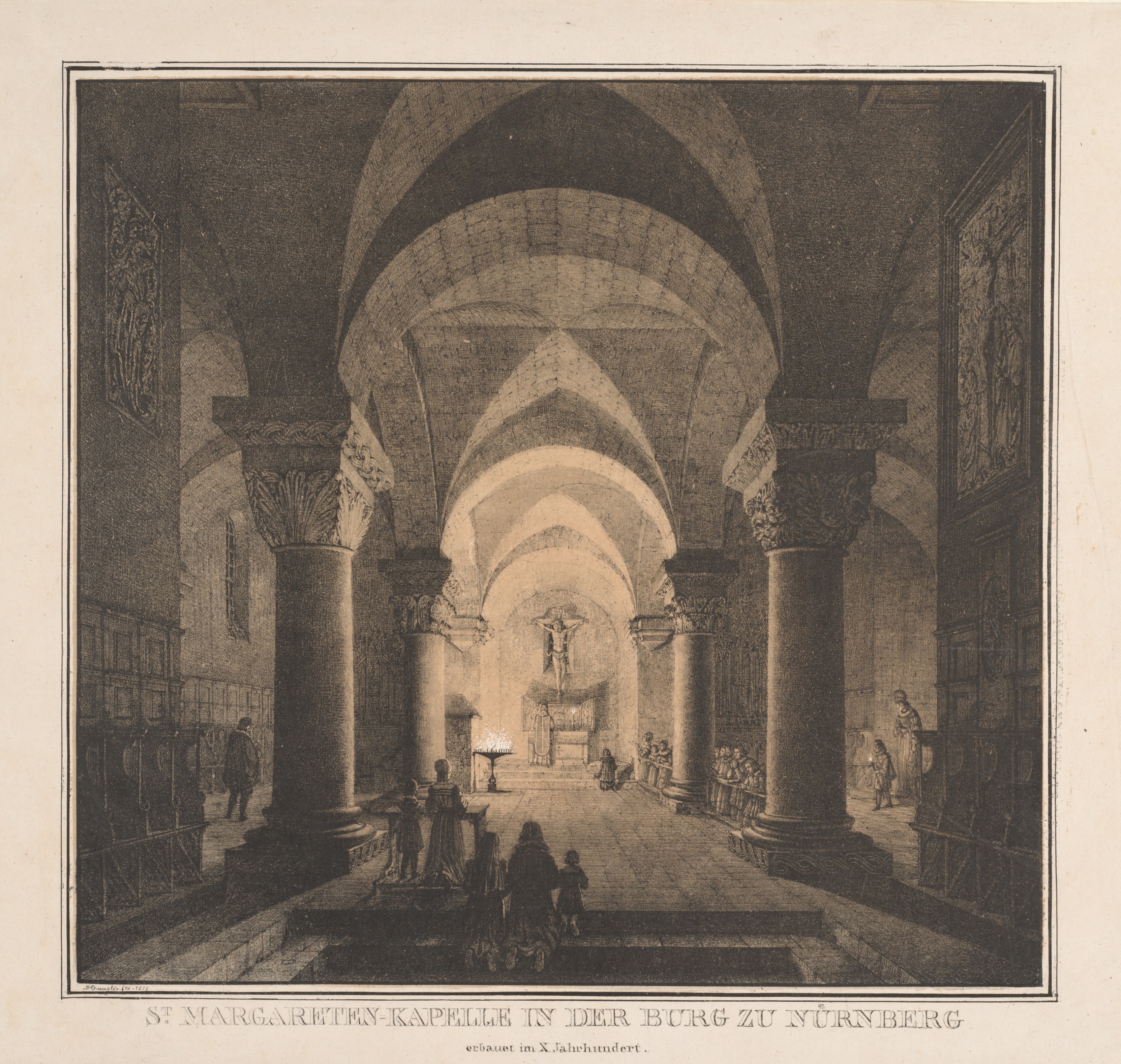 Notable Buildings of the Middle Ages in Germany:  St. Margaret's Chapel in the Imperial Castle at Nuremberg
