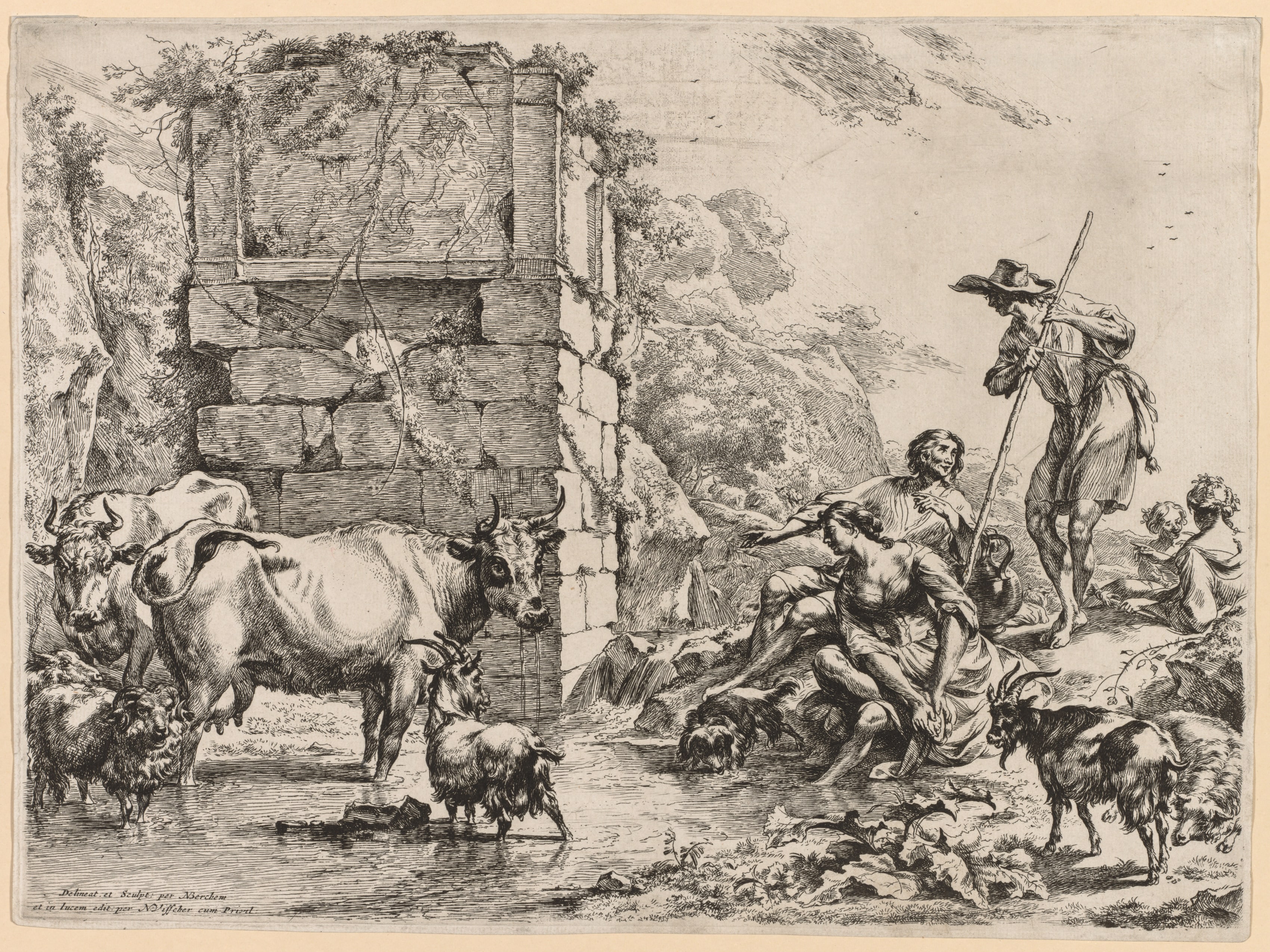 The Cow Drinking