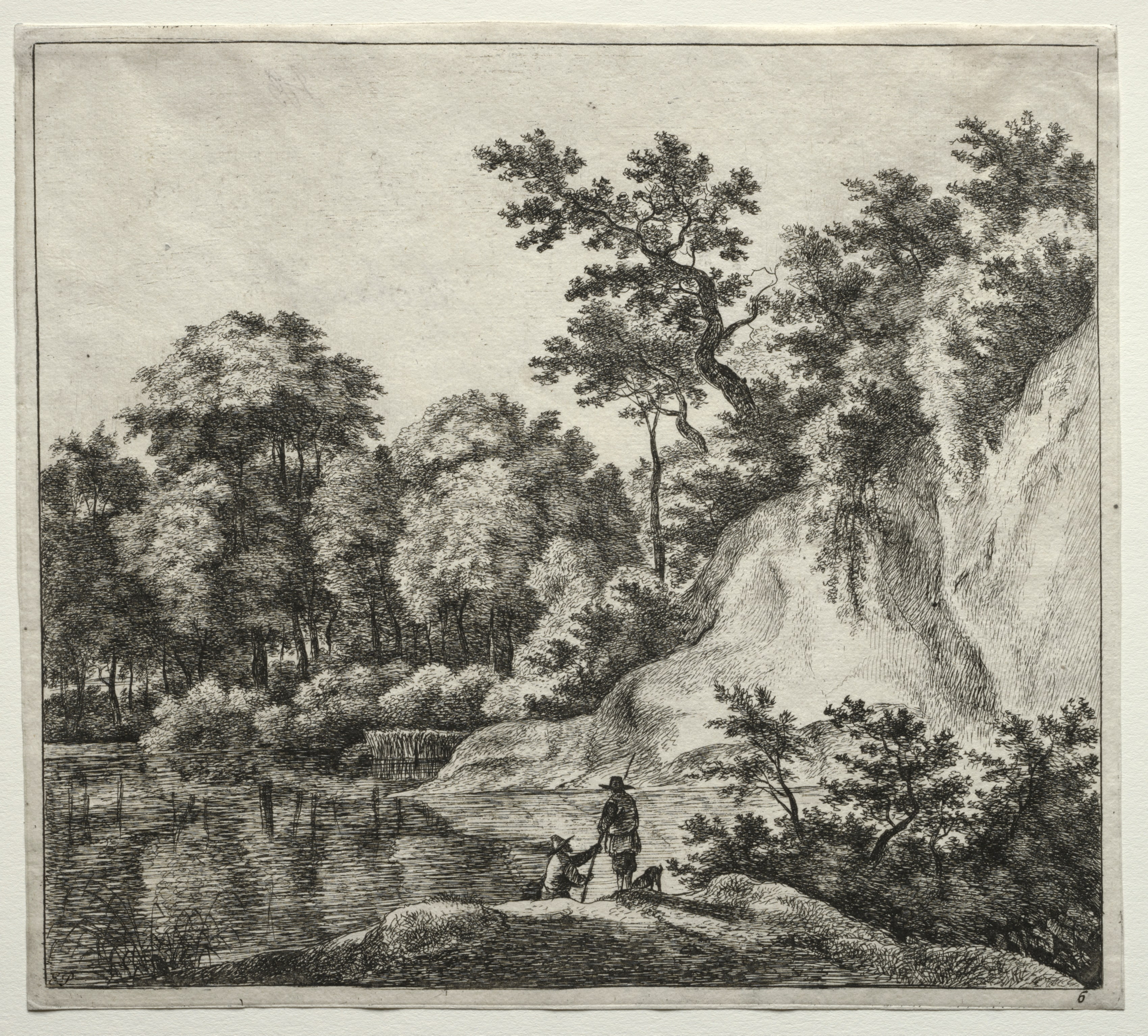 The Rock Bathed by the River