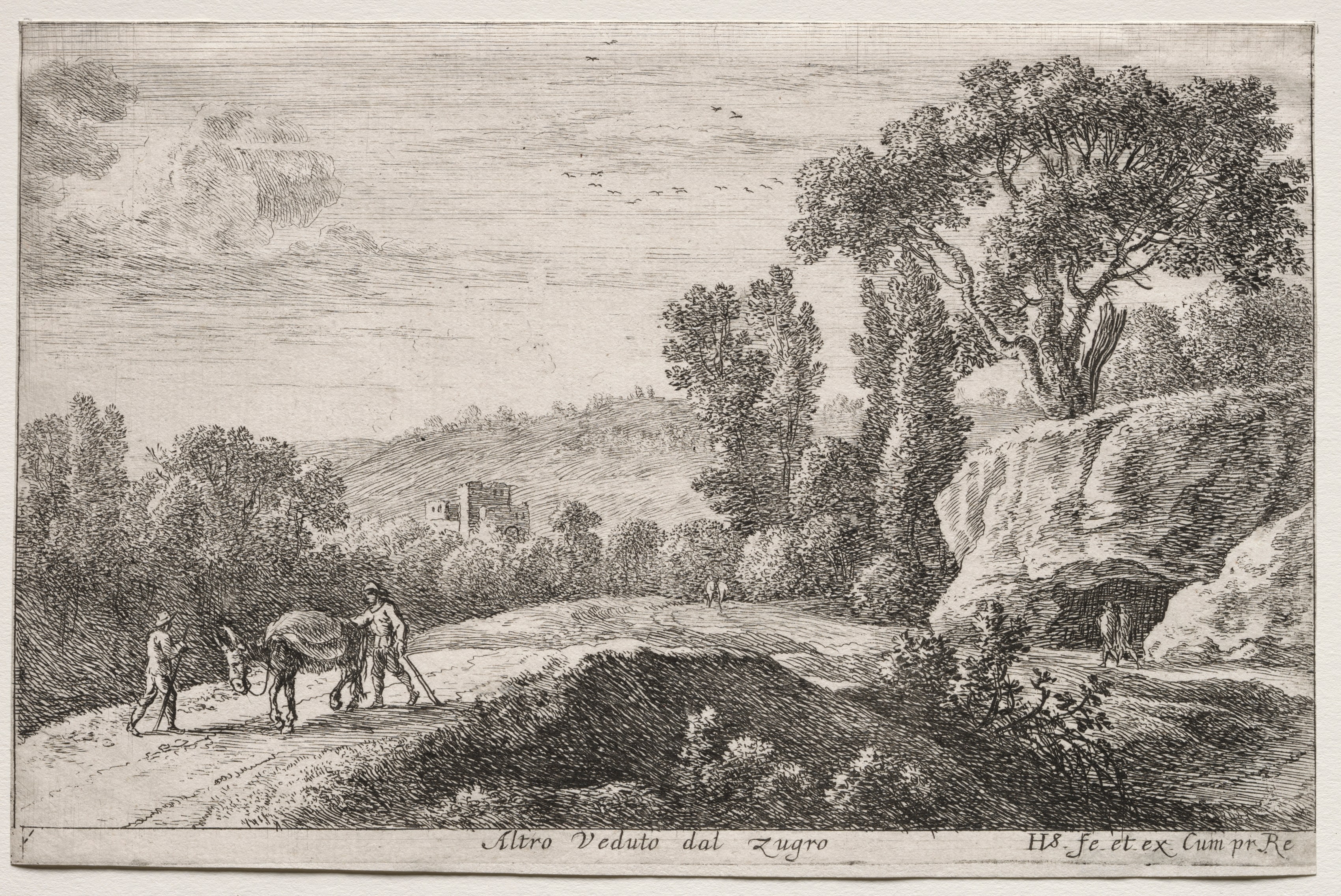 Diverse Views in and around Rome:  Second View of Zugro (Altro Veduto dal Zugro)