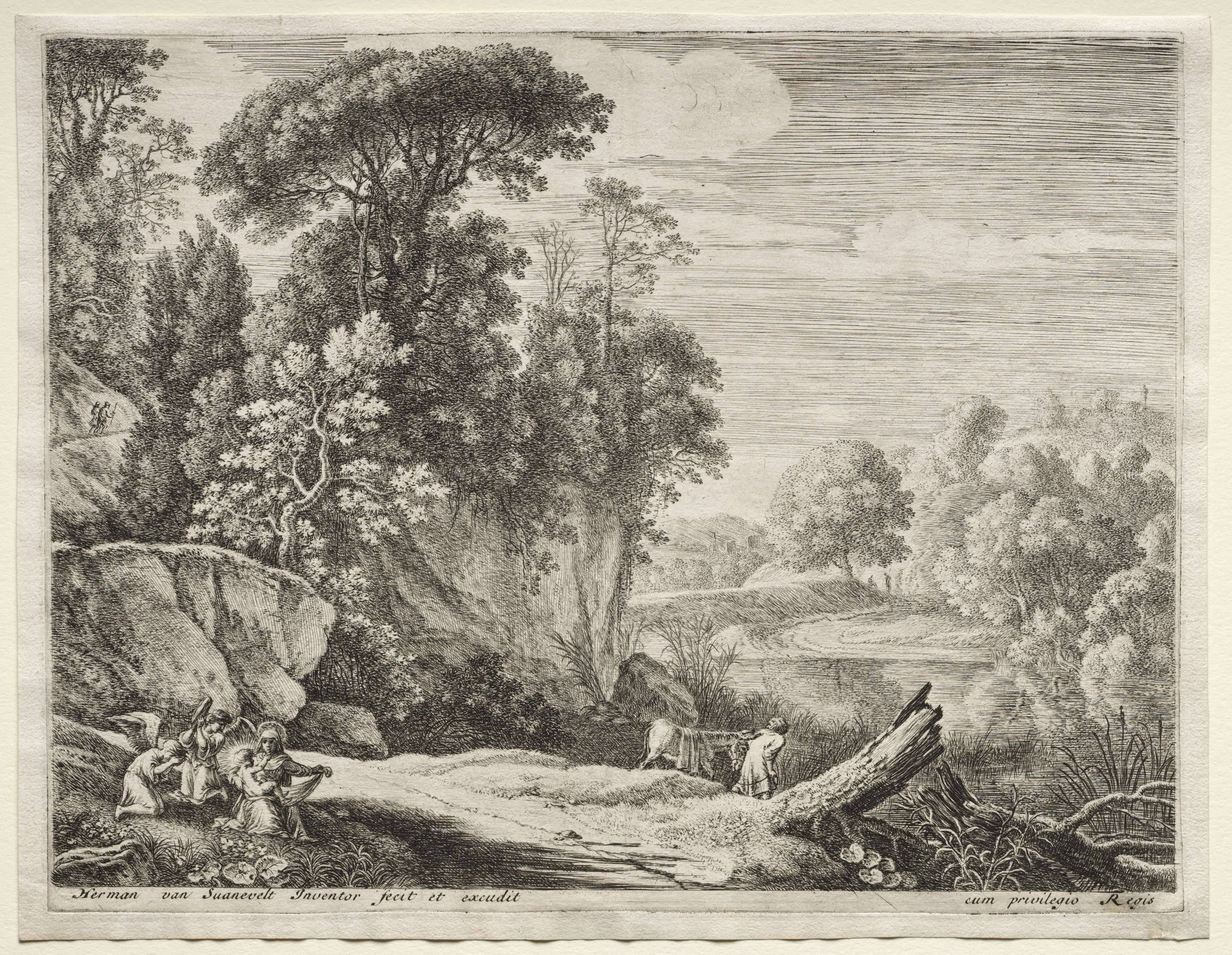 The Flight into Egypt:  The Donkey Led to the River