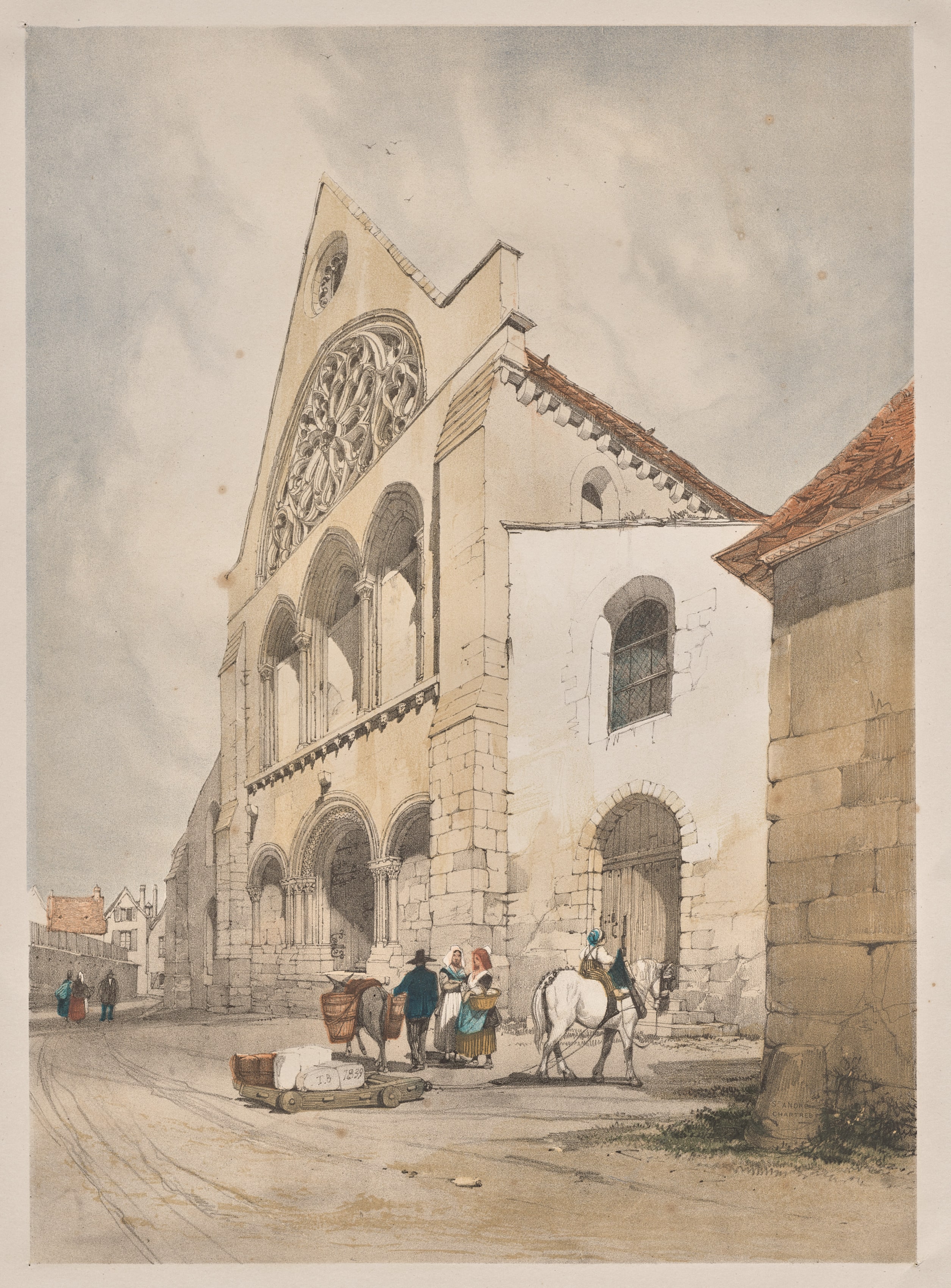 Picturesque Architecture in Paris, Ghent, Antwerp, Rouen:  St. Andre, Chartres, France