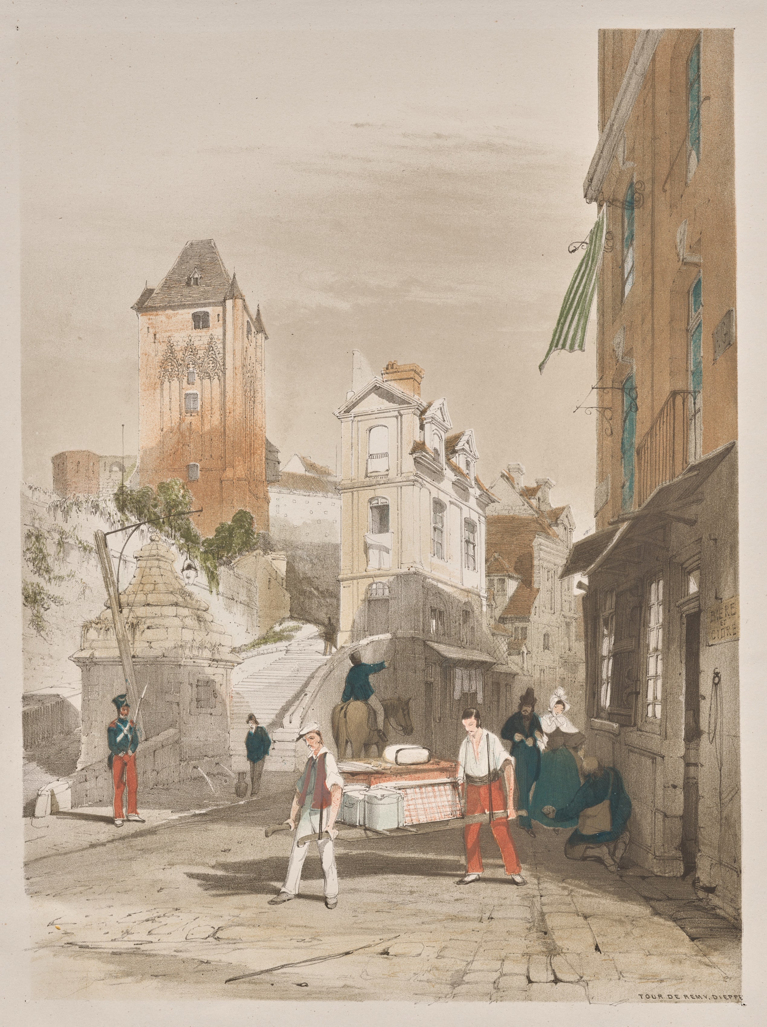 Picturesque Architecture in Paris, Ghent, Antwerp, Rouen:  Tour de Remy, Dieppe, France