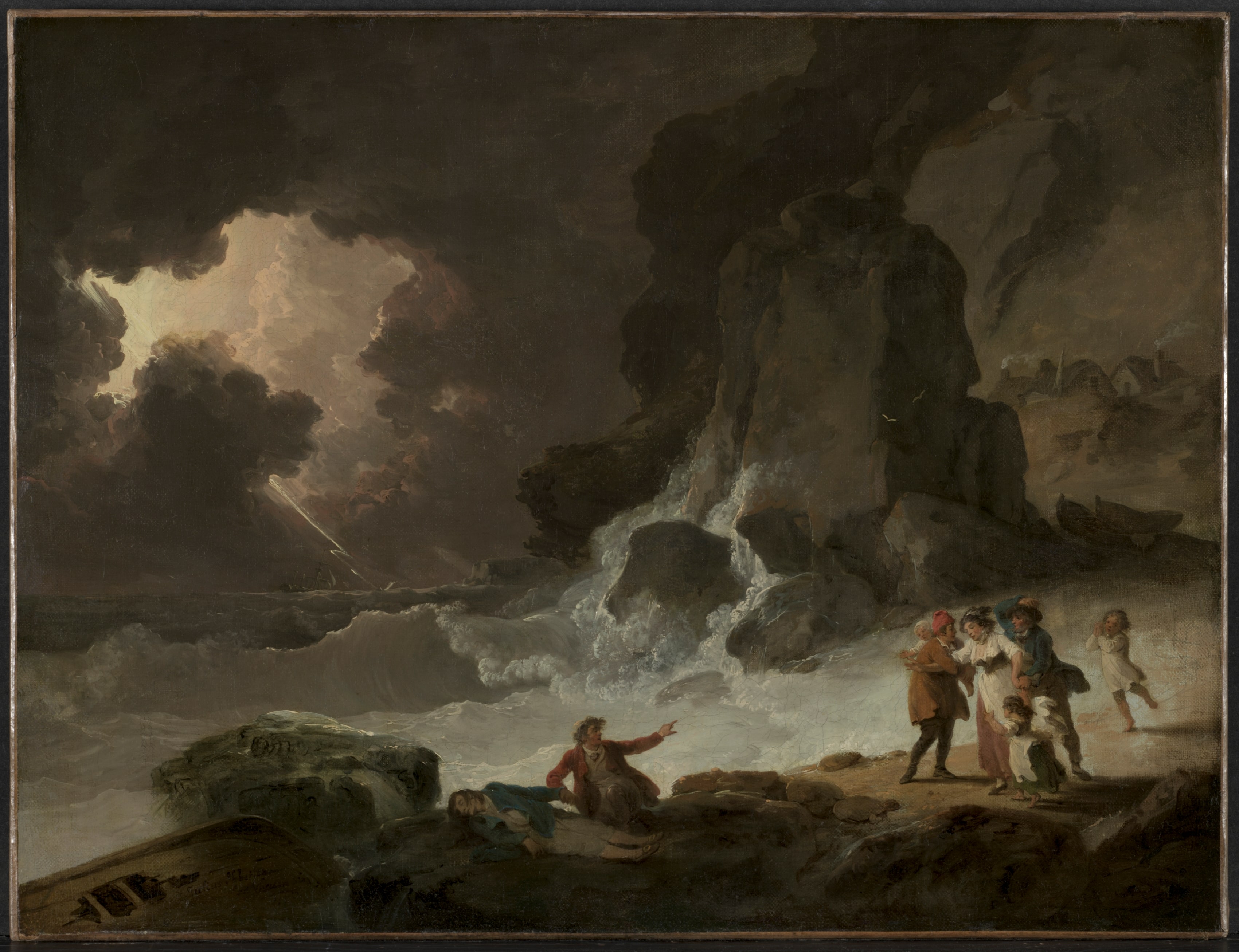A Storm Behind the Isle of Wight