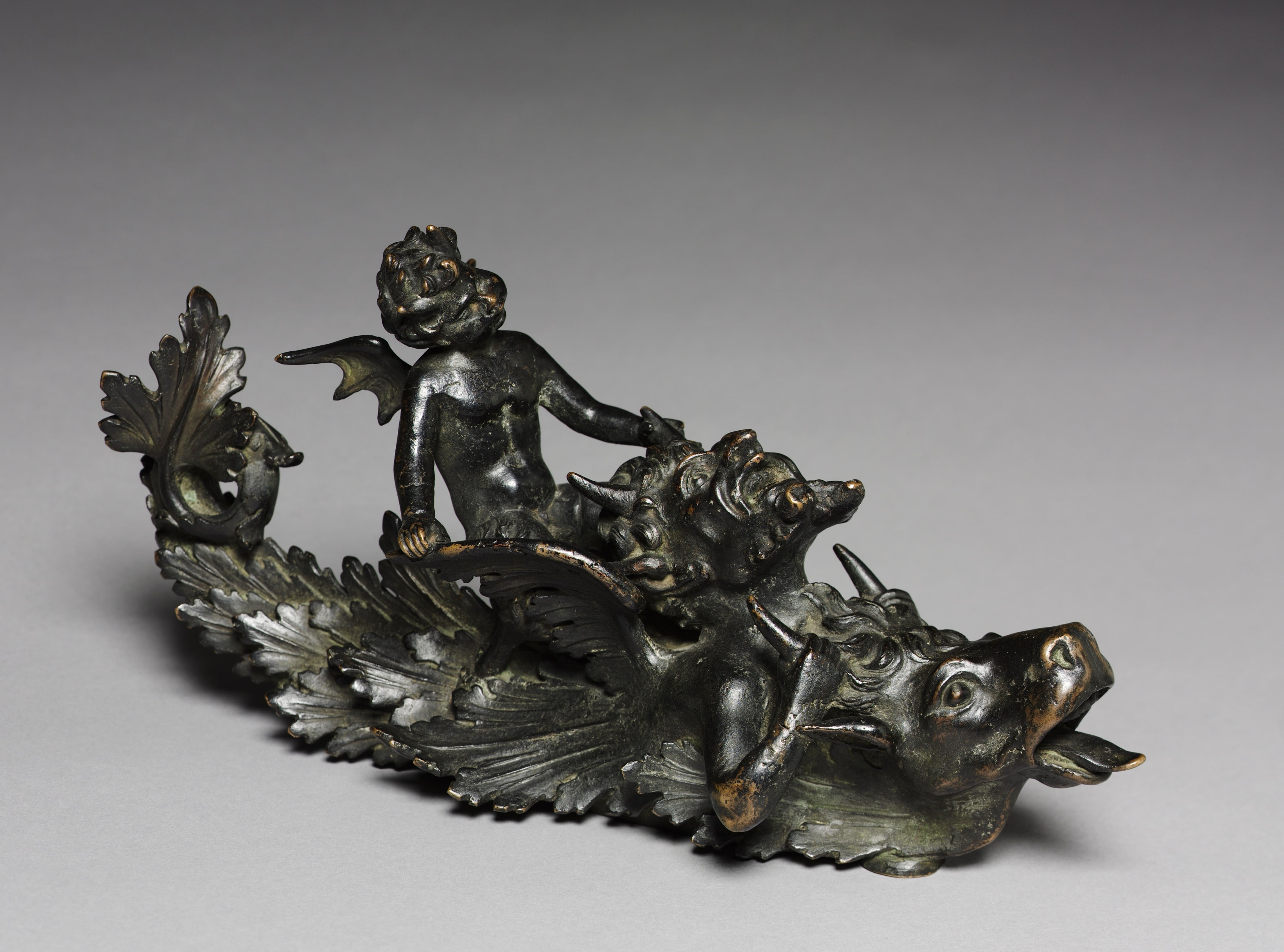 Doorknocker with a Satyr Pulling an Ox's Horns