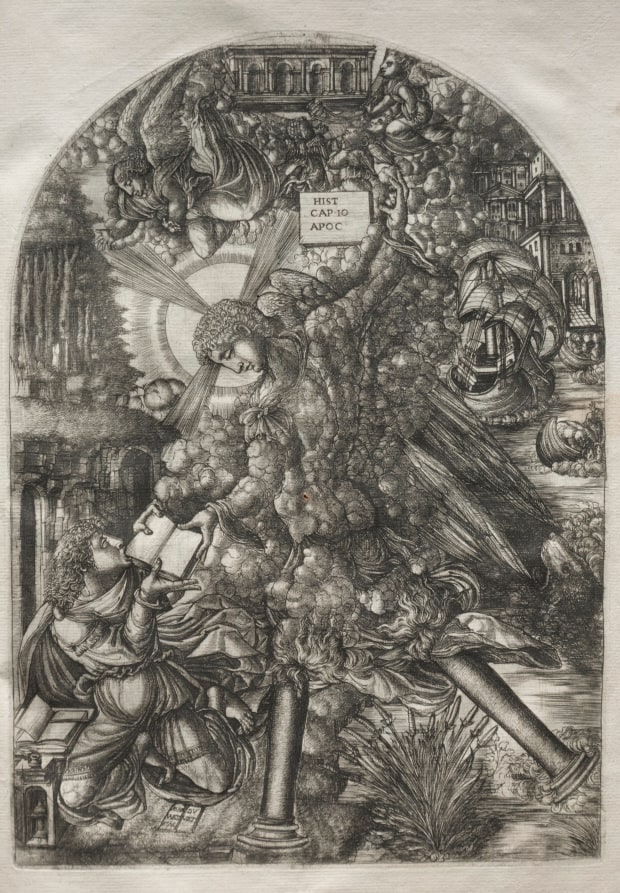 The Apocalypse:  The Angel Gives St. John the Book to Eat